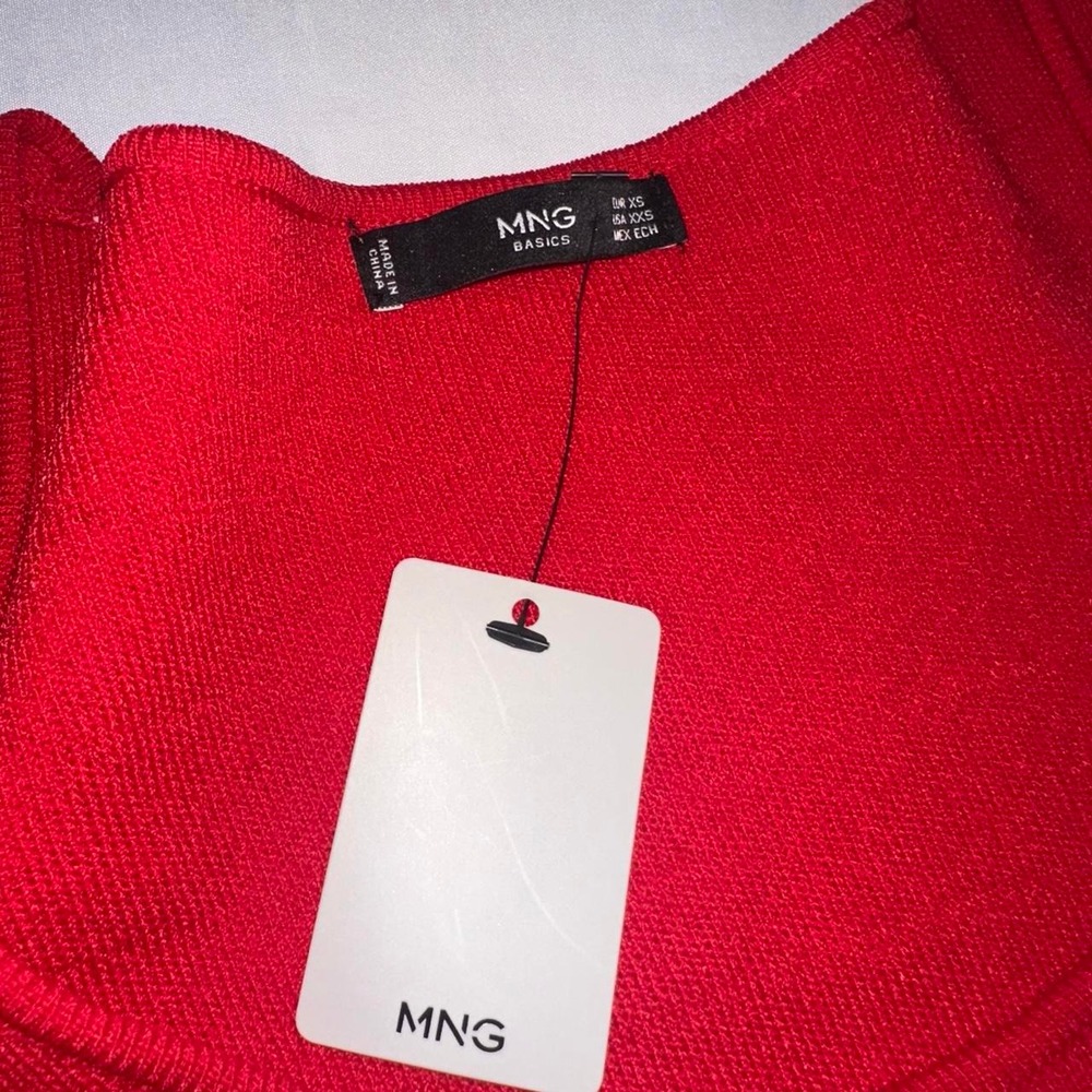 MNG Basics by Mango fitted red dress - Picture 7 of 8